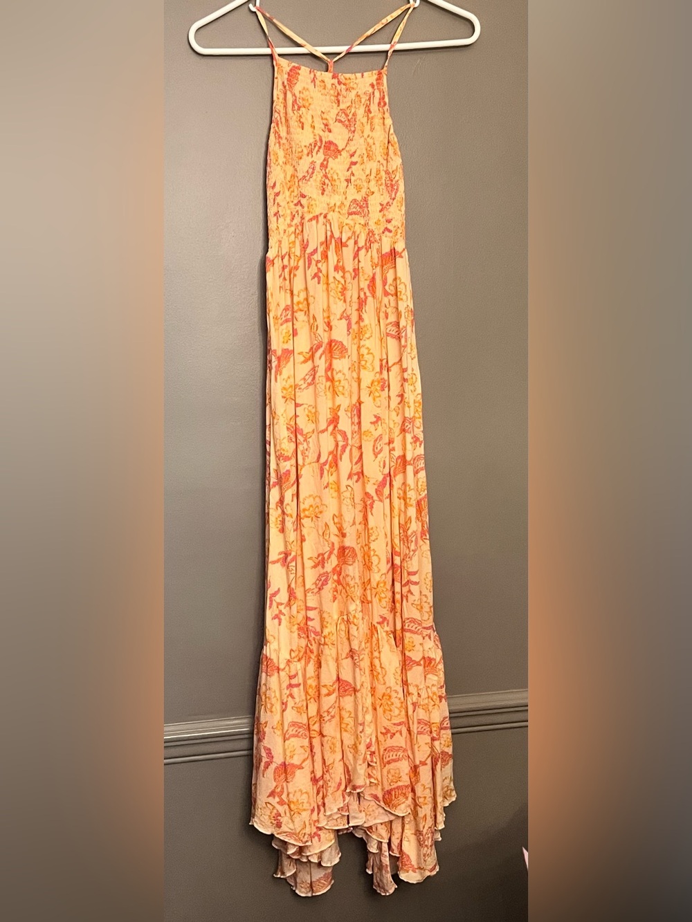 Intimately by Free People Floral Peach Dress - Lightweight Dress